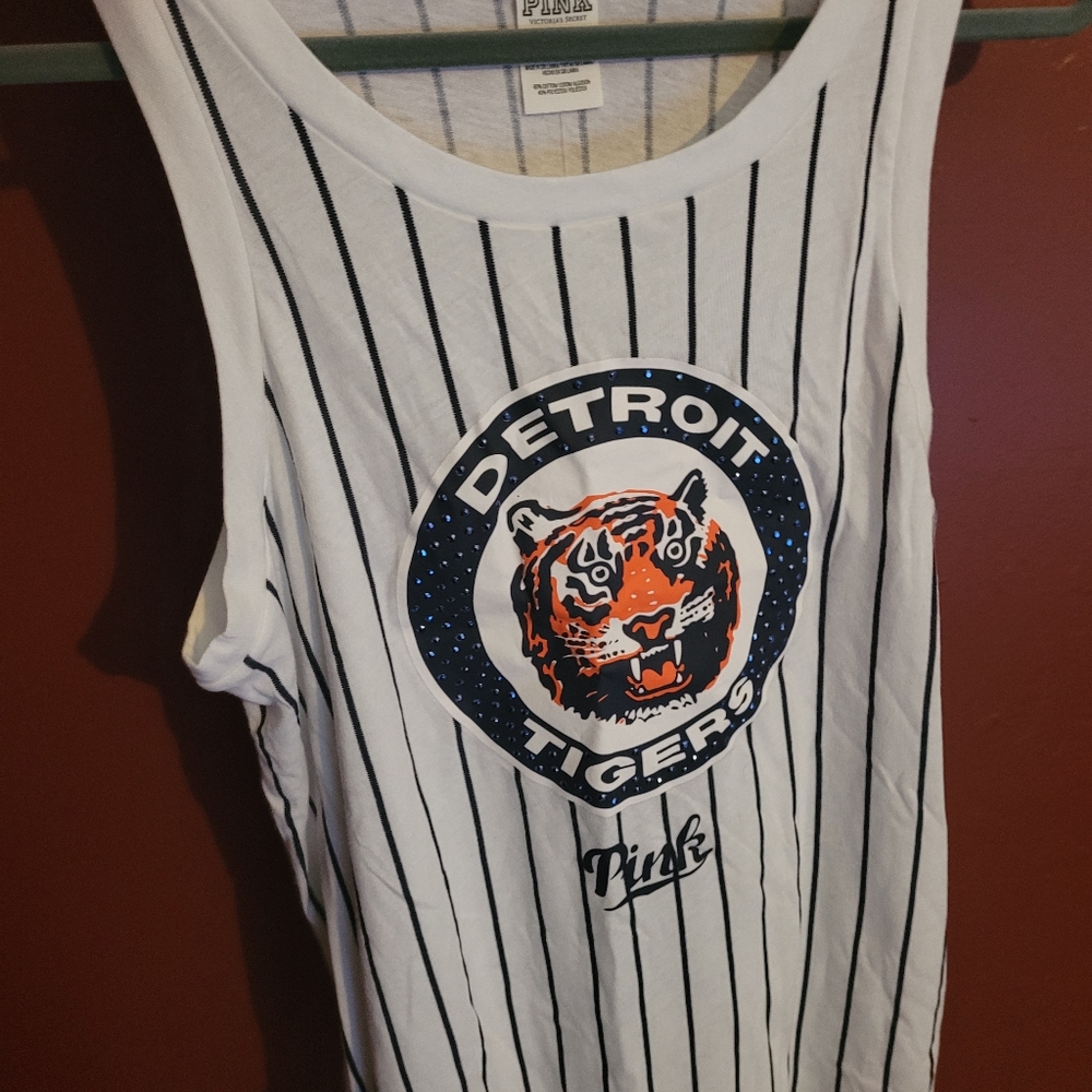 Victorias Secret PINK Detroit Tigers Tank Top M